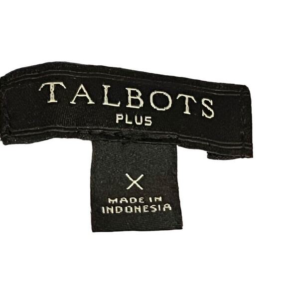 Talbots Plus Womens 100% Cotton Pink Plaid Long Sleeve Button Up Shirt X / 0X - Picture 16 of 16